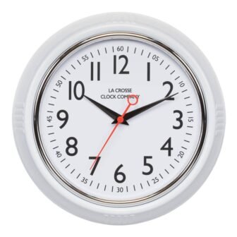 9.61 in. Schoolhouse Analog Quartz Wall Clock