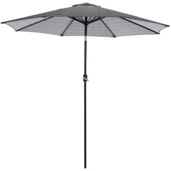 9 ft. Market Outdoor Market Patio Umbrella in Flower Pattern