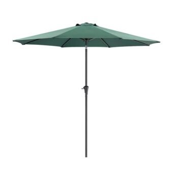 9 ft. Outdoor Market Patio Umbrella with Manual Tilt, Easy Crank Lift...