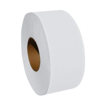 9 in. 2 Ply White Jumbo Tissue (1000-Sheets 12 Rolls Per Case)