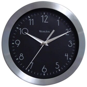 9 in. Metal Frame Analog Wall Clock