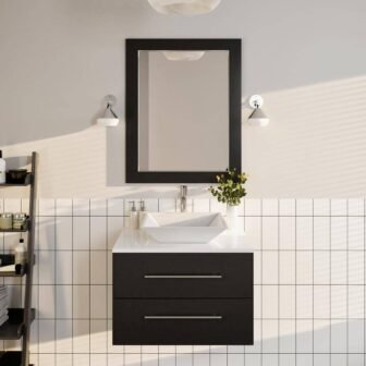 Aberdeen 24 in. W x 30 in. H Framed Rectangular Bathroom Vanity...