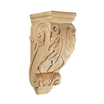 Acanthus Corbel Lotus - 14 in. x 7 in. x 5 in....