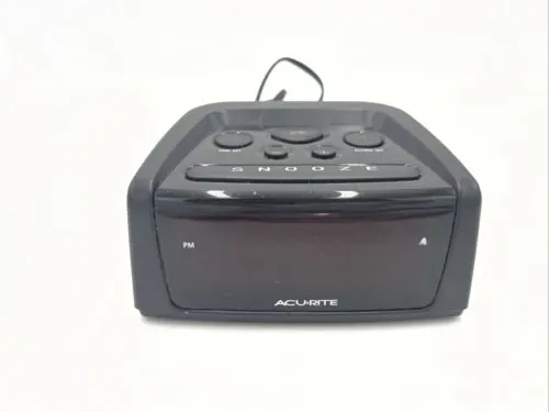 Acu Rite Digital Alarm Clock Model 13019 7 Time Zone Settings with DST Funcion acurite digital image