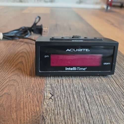 Acurite 7" Intelli-time Digital Alarm Clock 13003 - Digital - Electric