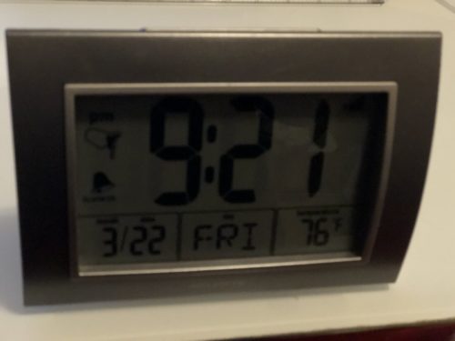 AcuRite Alarm Clock Large Numbers read