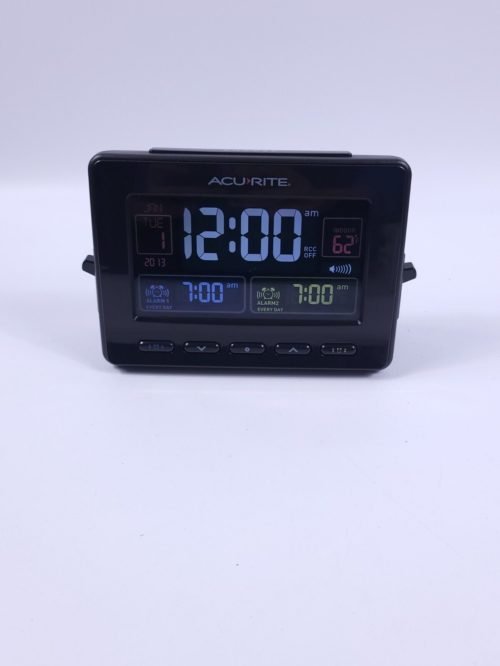 AcuRite Atomic Dual Alarm Clock (No Power Cord)