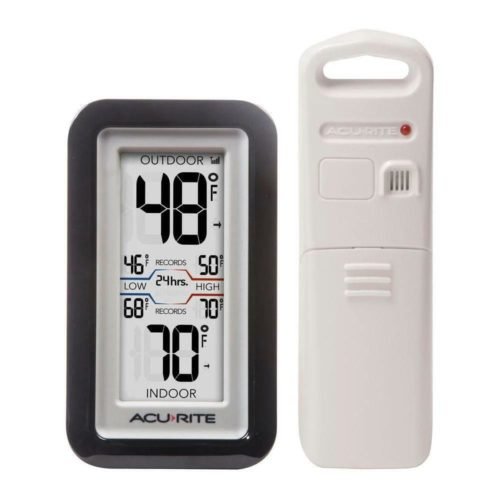 AcuRite Digital Thermometer Indoor/Outdoor Temperature Sensor Detachable Stand