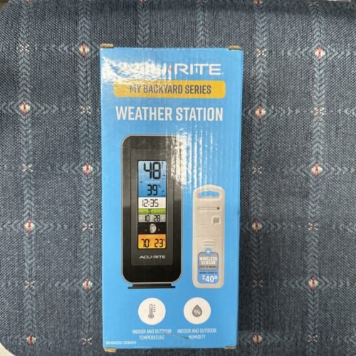 AcuRite Digital Thermometer Wireless LCD Display Indoor/Outdoor #3841