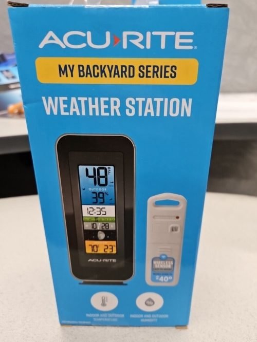 AcuRite Digital Thermometer Wireless LCD Display Indoor/Outdoor Detachable Stand