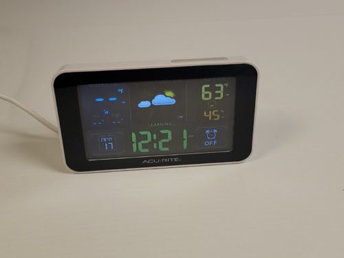 Acurite Digital Weather Forecaster with Alarm Clock 13044HD Indoor Only