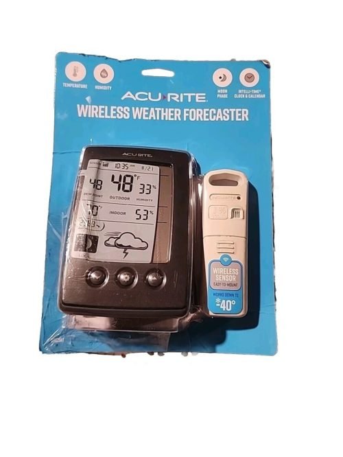 AcuRite Digital Weather Forecaster with Indoor/Outdoor Temperature Humidity a...
