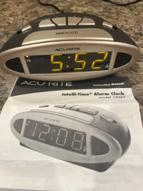 Acurite Intell-Time alarm clock, model 13027 Digital Display Tested Works