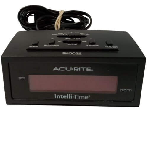AcuRite Intelli-Time Model 13002 Digital Alarm Clock with Snooze
