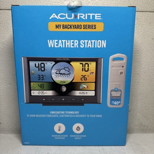 AcuRite Weather Forecaster Wireless Digital Color Display Indoor/Outdoor Sensor