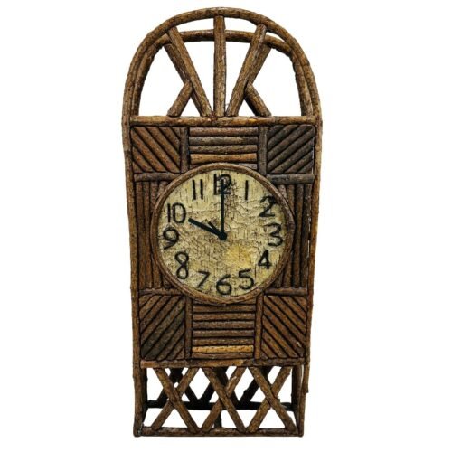 Adirondack Twig Rustic Wall Mantle Clock Farmhouse / Cabin Decoration Primitive