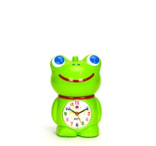 Adorable Curious Frog Kids Musical Alarm Clock - Fun Children Room Decoration