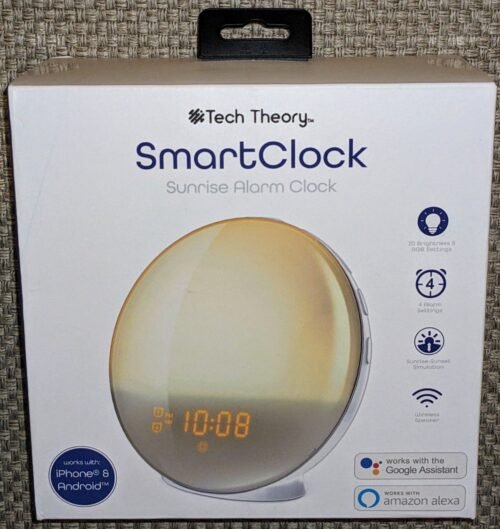 Aduro Theory Smart Alarm Clock Sunrise Simulation Sleep Radio Wifi Charge Alexa