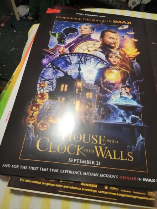 A House With A Clock In Its Walls IMAX Movie Theater Lobby Poster. 12 Count....