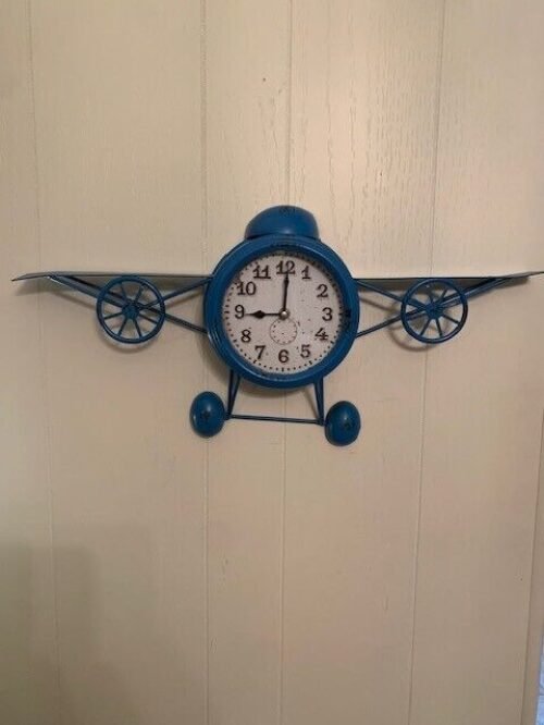 Airplane Wall Clock by Manual Woodworkers & Weavers