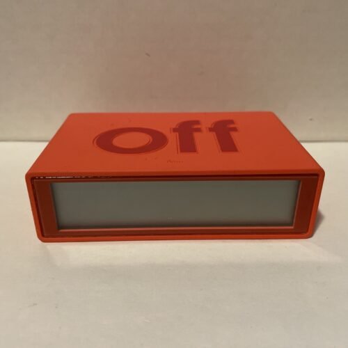 Alarm Clock Flip Travel Lexon Light Red Used