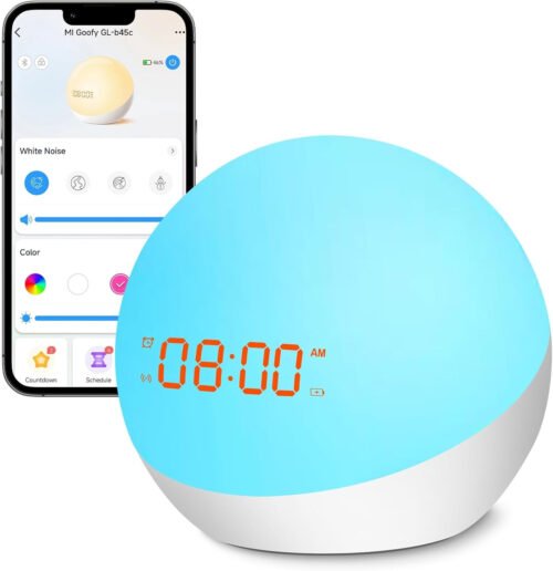Alarm Clock for Kids All-in-one Sleep Trainer Toddler Alarm Clock Portable Ba...