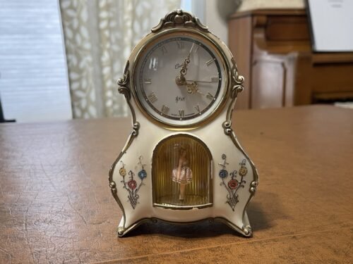 Alarm Clock "Peter"Germany (1960s) Bradley Music Box With Dancing Ballerina.