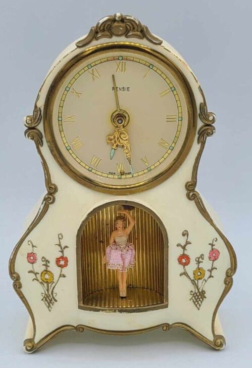 Alarm Clock "Peter"Germany (1960s) Reuge Music Box With Dancing Ballerina. READ