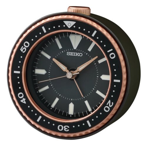 Alarm clock QHE184T that incorporates the design of Seiko diver's watch