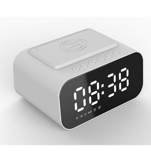 Alarm Clock Radio Wireless Charging & USB Port Bluetooth Speaker LED Display
