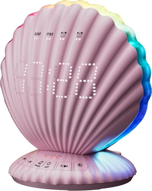 Alarm Clocks for Bedrooms,Portable Bluetooth Speaker,White Noise Sound Machines