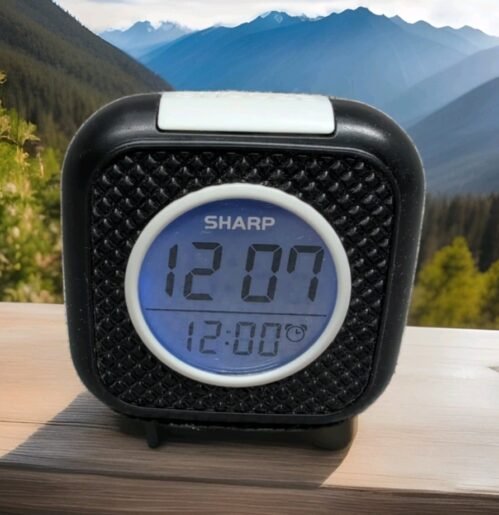 Alarm Clock Vibrating Pillow Sharp Digital Personal Beep SPC562A Works