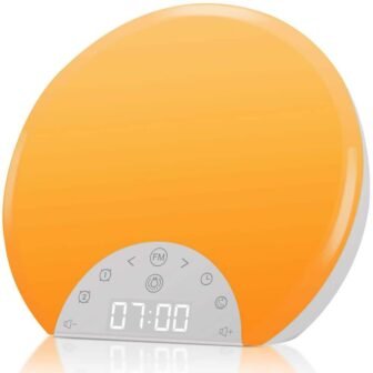 Alarm Clock Wake Up Light Dual Alarms Snooze Sleep Aid with FM...