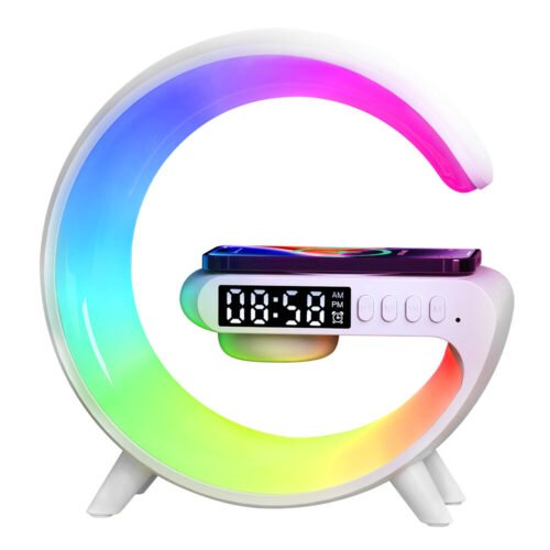 Alarm Clock Wireless Charging Bluetooth Speaker White Noise Sleep Sound Machine