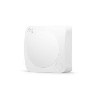 Alarm Motion Detector for Smart Home Security, White, Battery Operated, Works with...