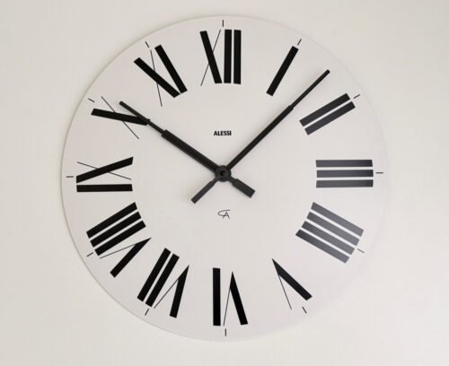 Alessi Firenze Wall Clock White by Castiglioni