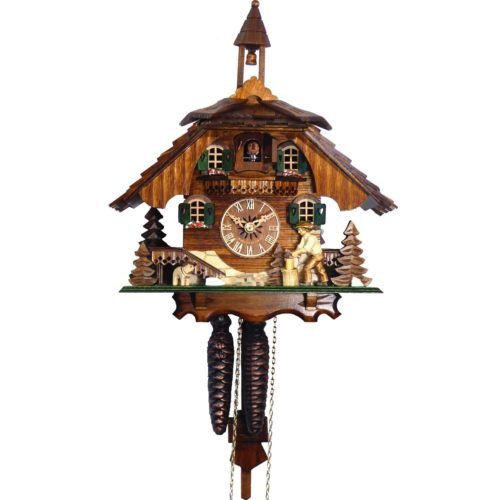 Alexander Taron Engstler Cuckoo Clock Woodchopper 12"