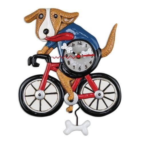 Allen Designs Bicycle Dog Clock P2025