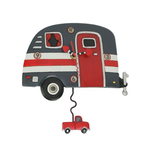 Allen Designs Camper Life Resin Decorative Pendulum Wall Clock Home Decor