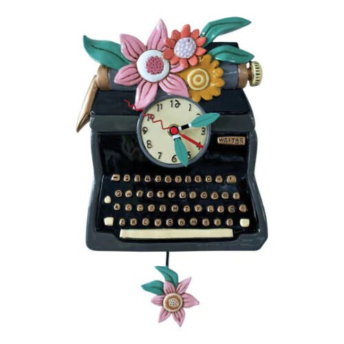 Allen Designs Clocks - Black Vintage Writer