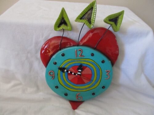 Allen Designs Heart Wall Clock Tested And WORKS