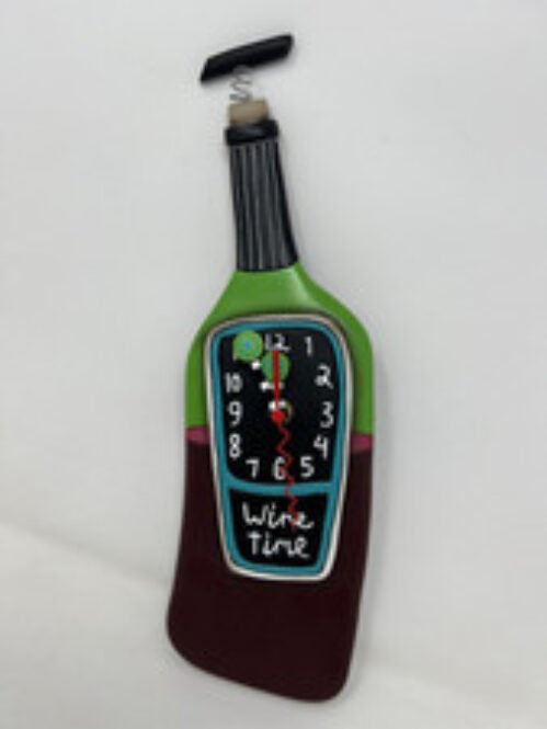 Allen Designs P1386 Corked Wine Time Pendulum Clock Wine Time *No Pendulum*