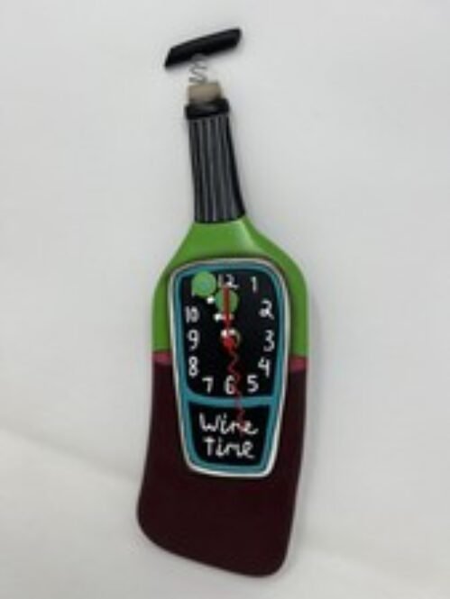 Allen Designs P1386 Corked Wine Time Pendulum Clock Wine Time *No Pendulum*