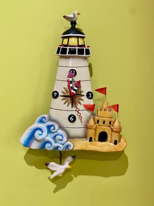 Allen Designs Studio Wall Clock Lighthouse Design