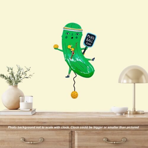 Allen Designs Studio Wall Clock: Pickle Ball