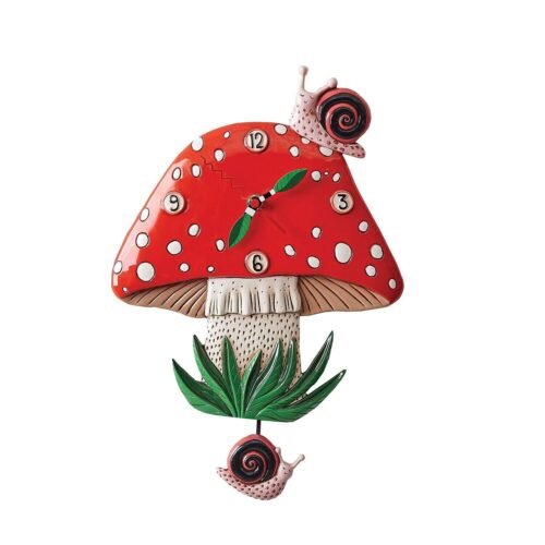 Allen Design Studio Wall Clock: Fun-Guy Mushroom, Item# 6012446