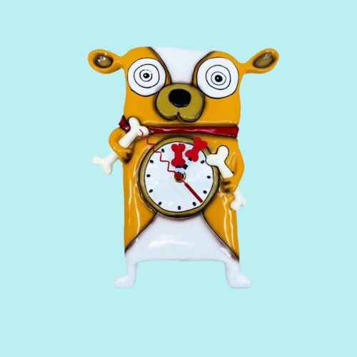 Allen Design Studio Wall Clock: Roofus Dog, Item# P1290