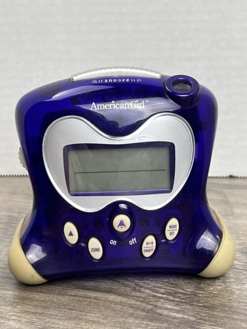 American Girl Doll Mini Projection Purple Alarm Clock W/ Snooze No Battery Cover