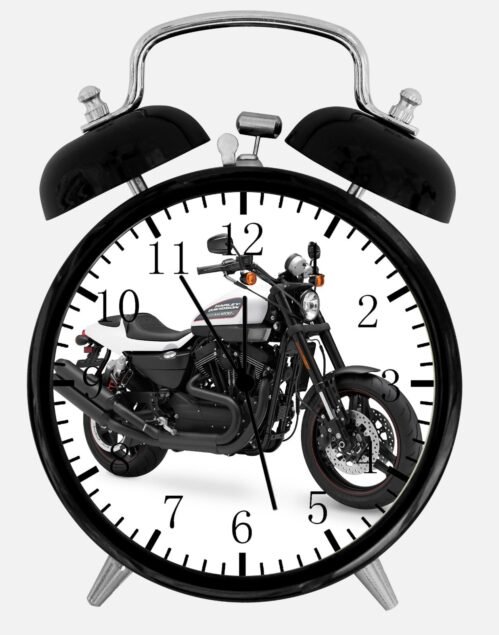 American motorcycle Alarm Desk Clock 3.75" Home or Office Decor Y129 Nice Gift