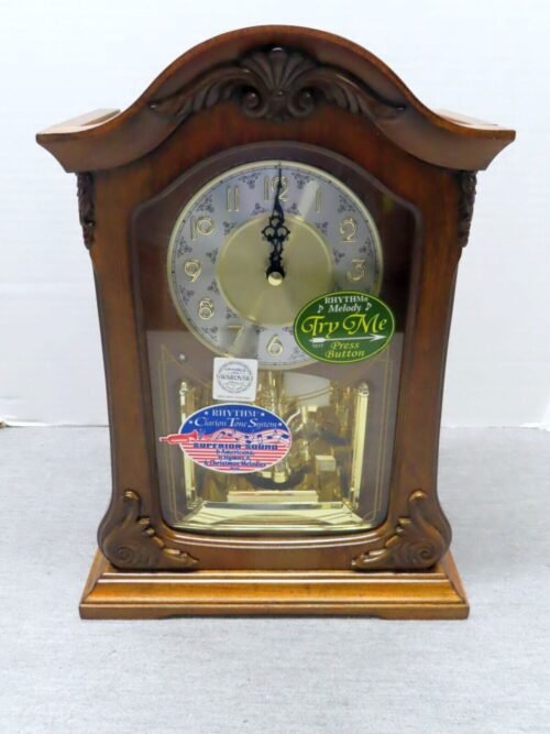 American Pride Musical Mantle Clock by Rhythm Clocks NEW Open Box
